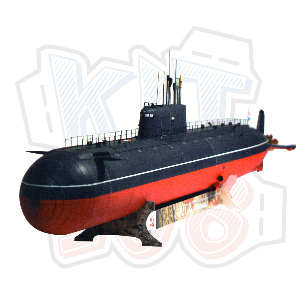 Mô hình giấy tàu ngầm quân sự K-278 Komsomolec (GPM 396)