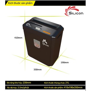 Máy hủy tài liệu Silicon PS-800C