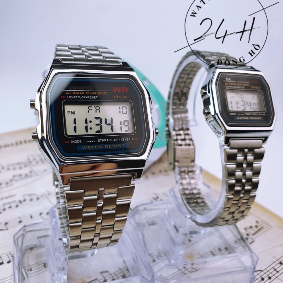 Đồng hồ nam nữ casio a159, dây thép không gỉ sang trọng,kiểu dáng hot nhất 2021