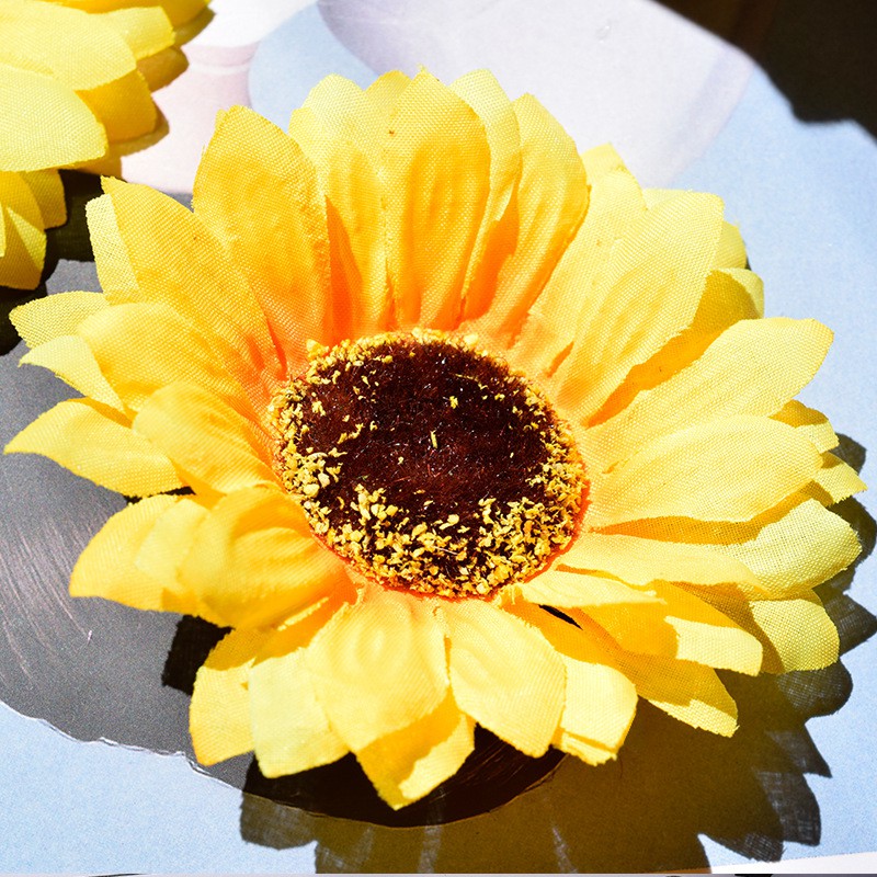 Hoa hướng dương nhân tạo dùng cho trang trí nội thất nhà ở/phụ kiện chụp ảnh