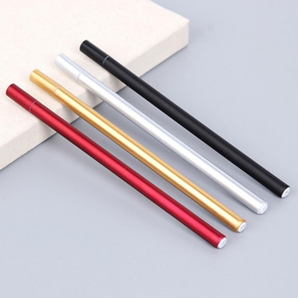 Bút mực gel đen viết nhật ký/sổ tay/ký tên vỏ kim loại nhiều màu tùy chọn độc đáo dùng trong văn phòng