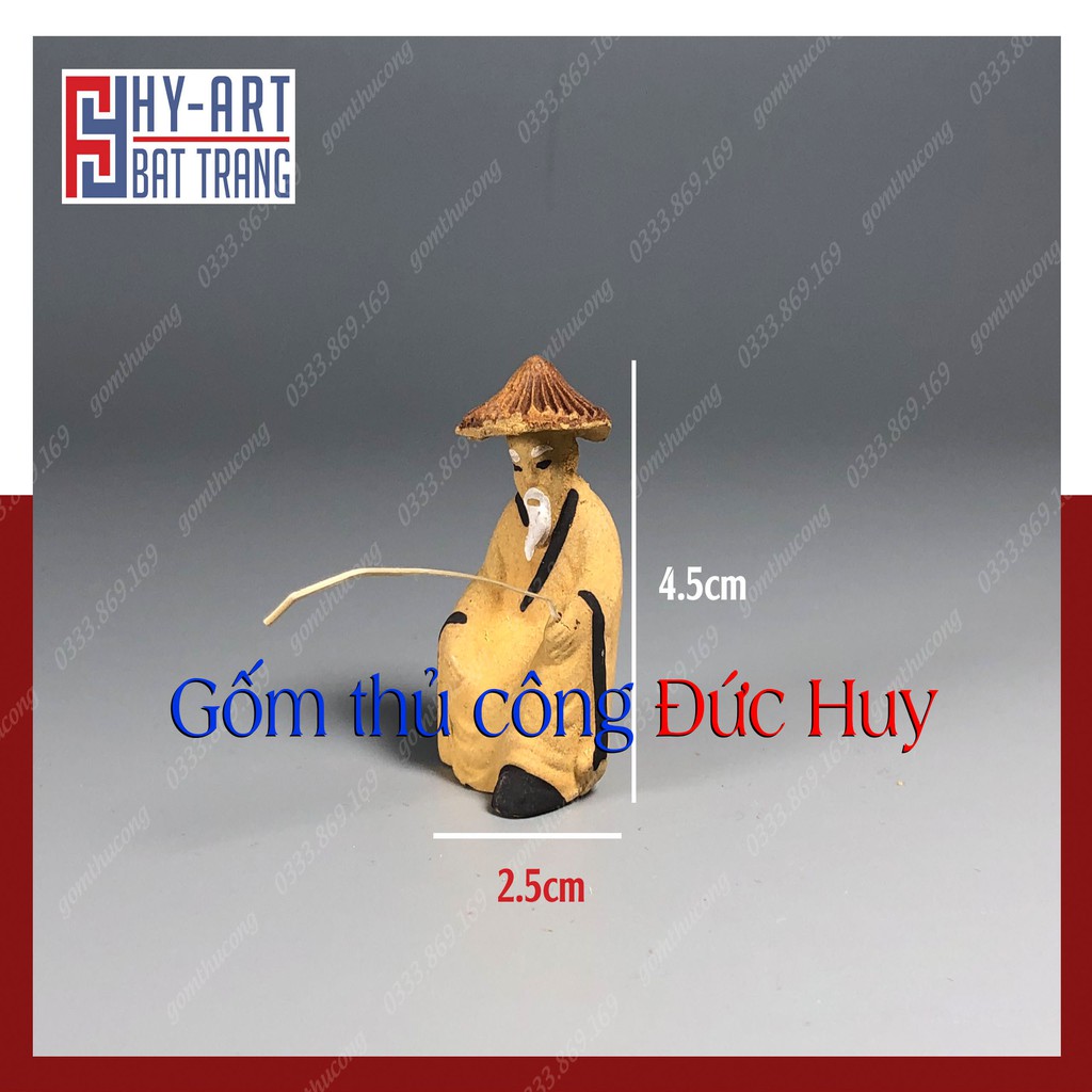 Combo tượng gốm mini Trang Trí Tiểu Cảnh