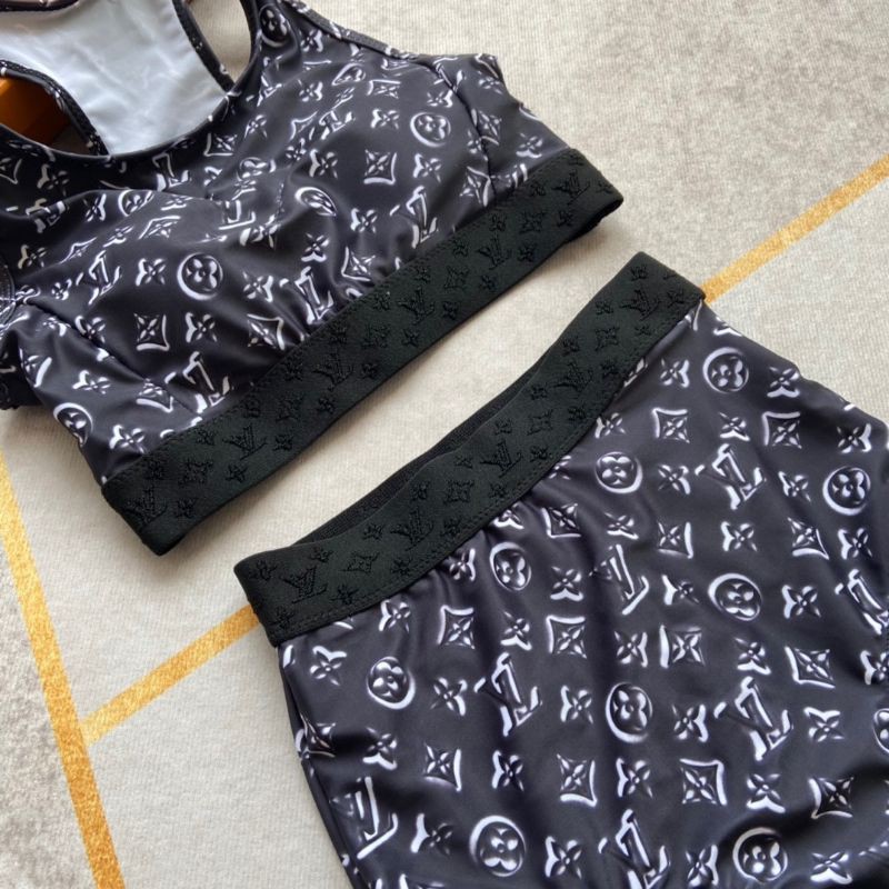 bộ đồ bơi nữ áo bơi ba lỗ+quần bơi in họa tiết LV | BigBuy360 - bigbuy360.vn