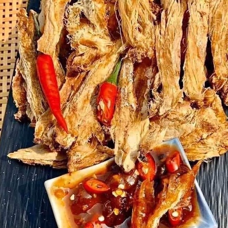 Khô cá đuối lạt giòn Thiên Tú, vị thơm ngon , nướng chiên chấm mắm me đậm vị giai thơm hấp dẫn