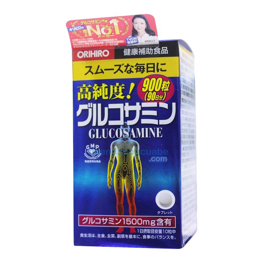 Viên bổ xương khớp Glucosamine Orihiro 1500mg Nhật Bản 900 viên date 2022