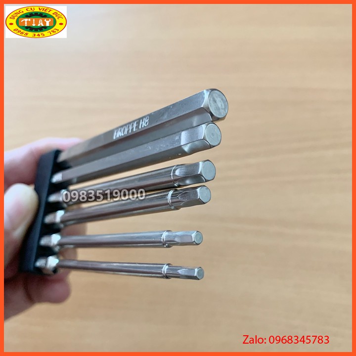 Khoan vặn vít Bộ đầu lục giác đủ cỡ dành cho khoan, máy bắn vít hãng BROPPE