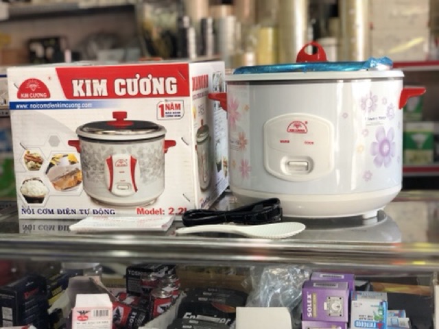 Nồi cơm điện kim cương - dung tích 0,6L - 1,2L - 1,8L - 2,2L - hàng do shop tự chụp - hàng có sẵn