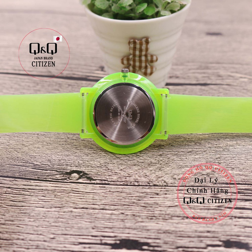 Đồng hồ thời trang nữ Q&Q Citizen VQ94J013Y dây nhựa thương hiệu Nhật Bản