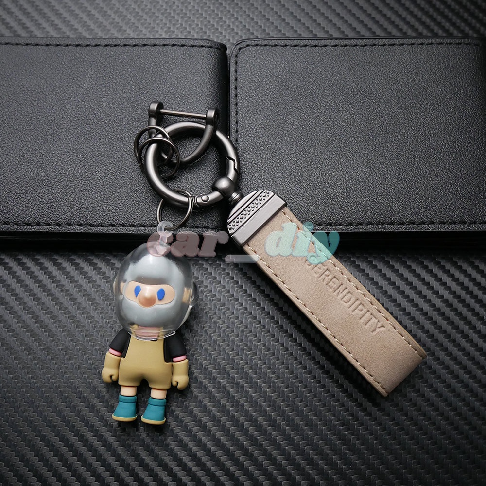 Móc Khóa Da PU Hình Búp Bê BOB-X 3D Thời Trang Cho Nam Và Nữ