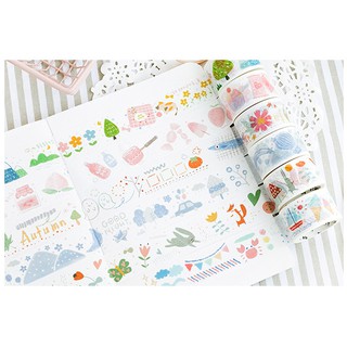WASHI TAPE 25MM X 5M – CHỦ ĐỀ CUTE TAPES