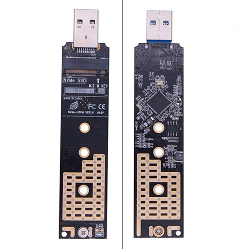 NVME to USB Adapter M.2 SSD to Type-A Card USB 3.1 Gen 2 Bridge Chip to M2 SSD Key M for Windows XP/7/8/10 for MAC OS