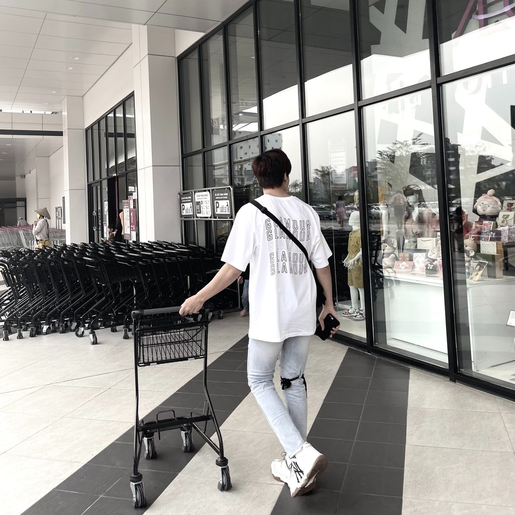 Áo thun GLAMOUR phản quang - Signature Tee - Trắng/Đen | BigBuy360 - bigbuy360.vn