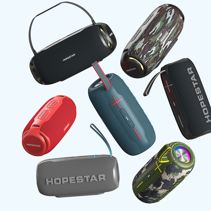Loa bluetooth mini HOPESTAR H49 Cao Cấp, Siêu trầm công suất lớn Kháng Nước IP X6 cho laptop pc Chính Hãng BH 12tháng