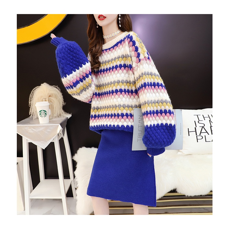 Thời Trang Set Áo Sweater + Chân Váy Thiết Kế Thanh Lịch Cho Nữ | BigBuy360 - bigbuy360.vn