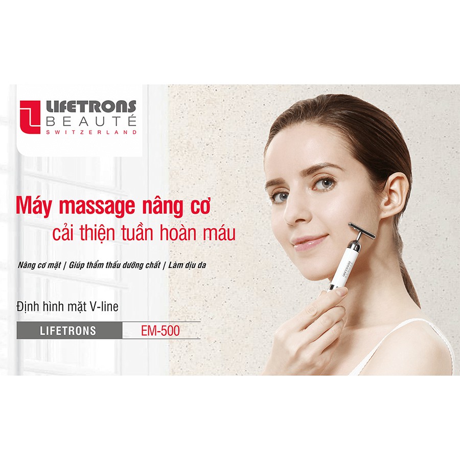 Máy Massage Nâng Cơ Mặt và Cải Thiện Tuần Hoàn Máu Lifetrons EM-500