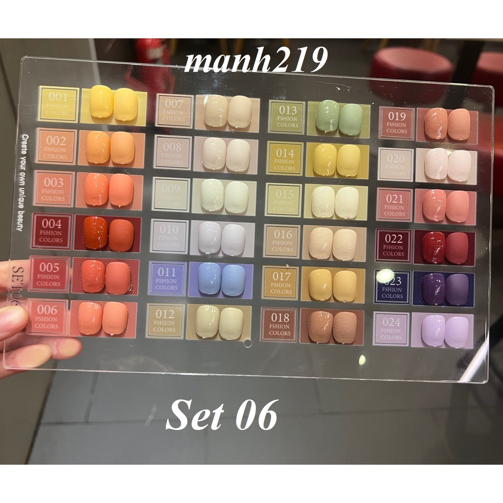 Set sơn gel TAO 24 màu Set 06  Full Hộp - manh219