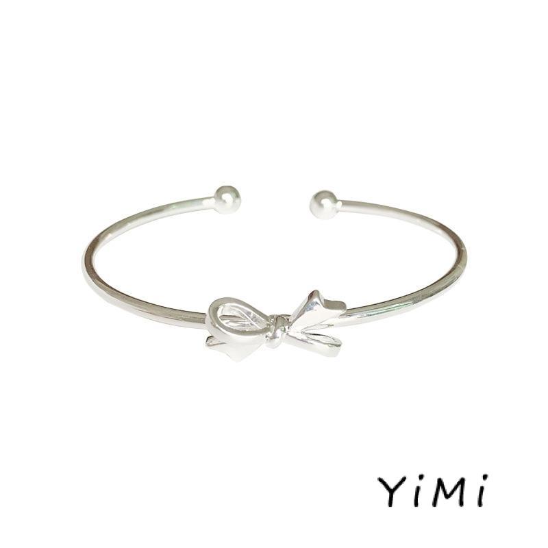 Vòng Đeo Tay Bạc Đính  Nơ Ngọt Ngào Dễ Thương Làm Quà Tặng Cho Bạn Gái/ Bạn Gái