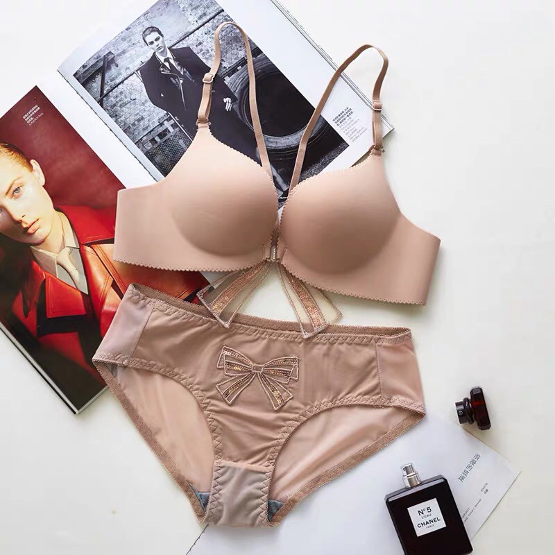 Áo Lót Đúc CÀi Trước Phối Nơ Không Gọng Điệu Đà AL29 THESHE | BigBuy360 - bigbuy360.vn