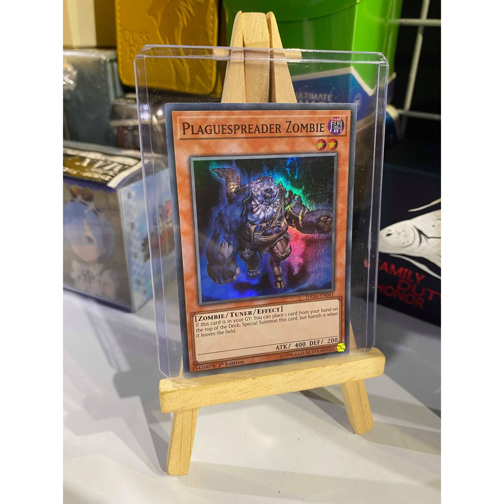 Lá bài thẻ bài Yugioh Plaguespreader Zombie – Super Rare - Tặng bọc bài nhựa bảo quản