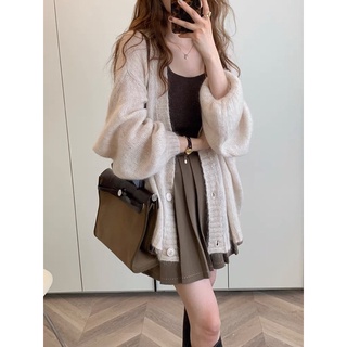 (Order) Áo cardigan lông thỏ mềm mịn
