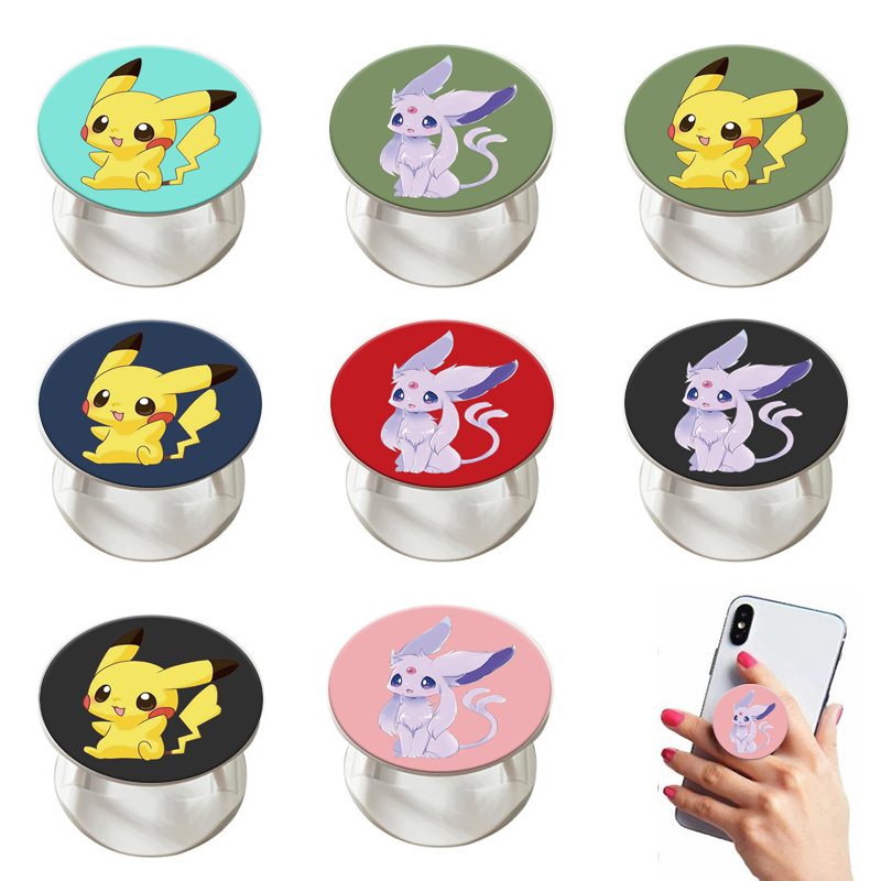 Giá Đỡ Điện Thoại Hình Pikachu Đáng Yêu Cho Portabler Grip PopSocket Stand Ring Holder For VIVO Y11 Y19 Y17 Y30