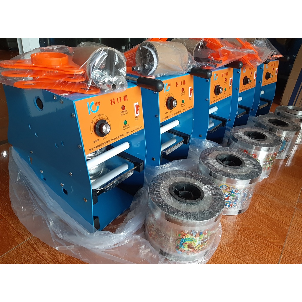 Máy ép miệng ly IC25  - máy ép cốc dập cốc IC25 đóng nắp cốc dập cốc nhựa