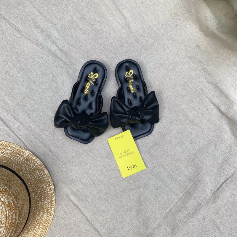 Giày dép mũi vuông quai nơ cho bé gái G829