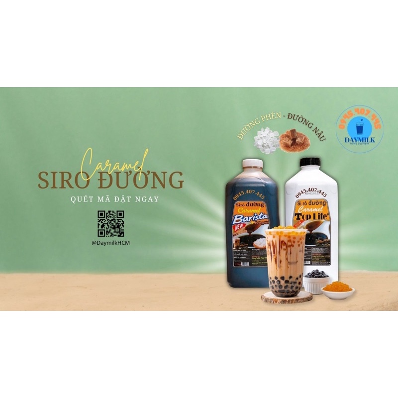 - Siro Đường Nâu chai 2,5kg - Brown Sugar Syrup 2,5kg