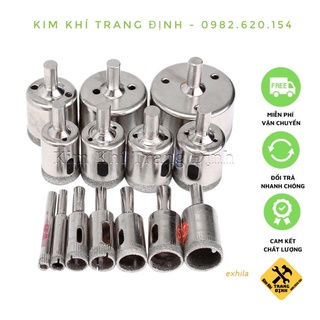 Mũi khoan kính lỗ tròn đủ size từ 6mm tới 60mm - đầu mũi khoan khoét kiếng sứ đá