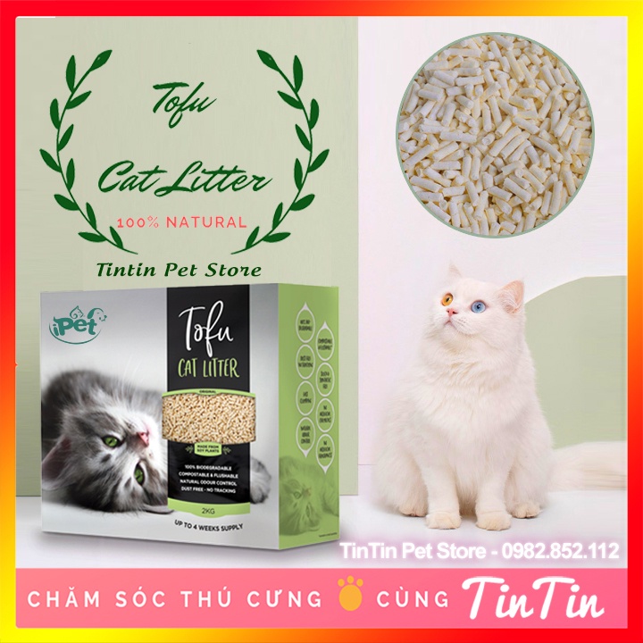 [Mã 44FMCGSALE1 giảm 10% đơn 250K] Cát Vệ Sinh Hữu Cơ Bã Đậu Nành Cho Mèo Tofu Cat Litter 7l #Tintin Pet Store