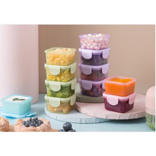 Hộp trữ đông thức ăn dặm cho bé 60 -150 ml có nắp kín