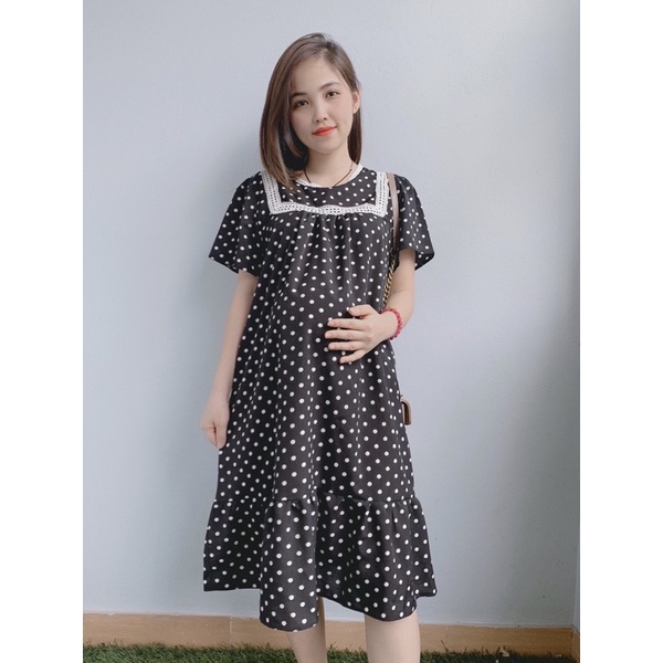 [XẢ KHO LẺ SIZE ] Váy Bầu Thiết Kế Xịn Chuẩn Đẹp- Xả Size M cho mẹ bầu từ 53kg - 67kg
