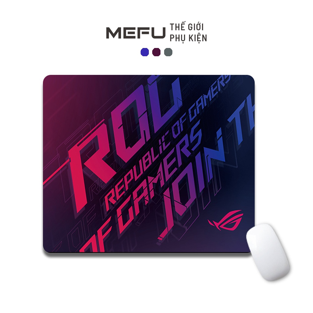 Miếng lót chuột được may bo viền chống bong vải, Bàn di chuột ASUS, AORUS 300x250x2mm MEFU STORE