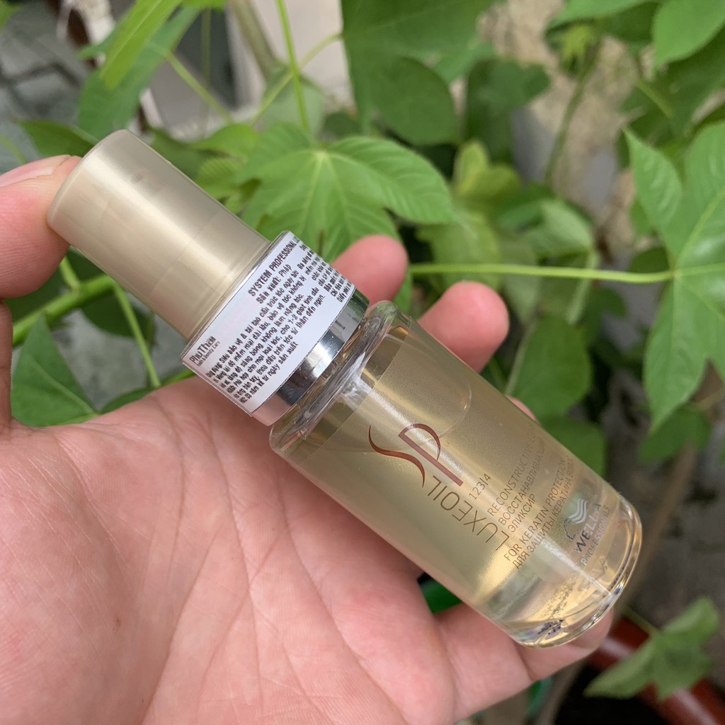 Tinh dầu Argan dưỡng chăm sóc tóc hư tổn Wella SP Luxe Oil 30ml