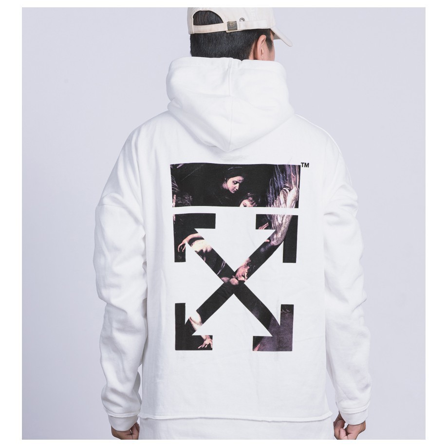 Áo hoodie unisex off white cực chất mẫu 2 có bigsize vải nỉ bông cao cấp