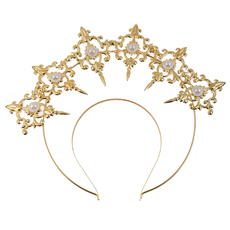 Cài tóc hình vương miện mặt trời phong cách Lolita KC Notre Dame Virgin Mary Halo