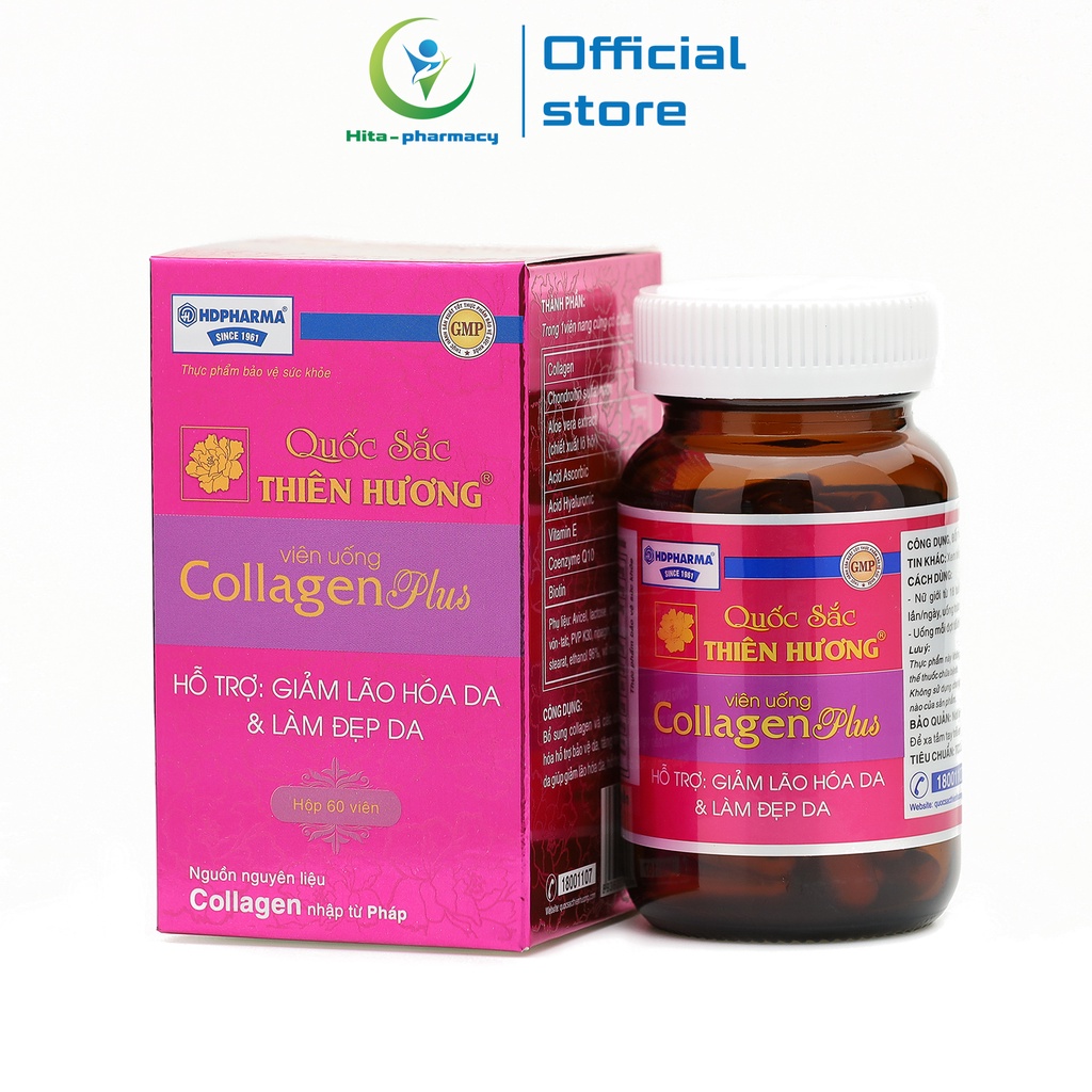 Viên uống đẹp da Quốc Sắc Thiên Hương HDPHARMA tăng nội tiết tố nữ - 60 viên [Quốc Sắc Thiên Hương]