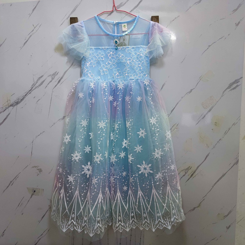 Đầm Hóa Trang Công Chúa Elsa Cho Bé Gái