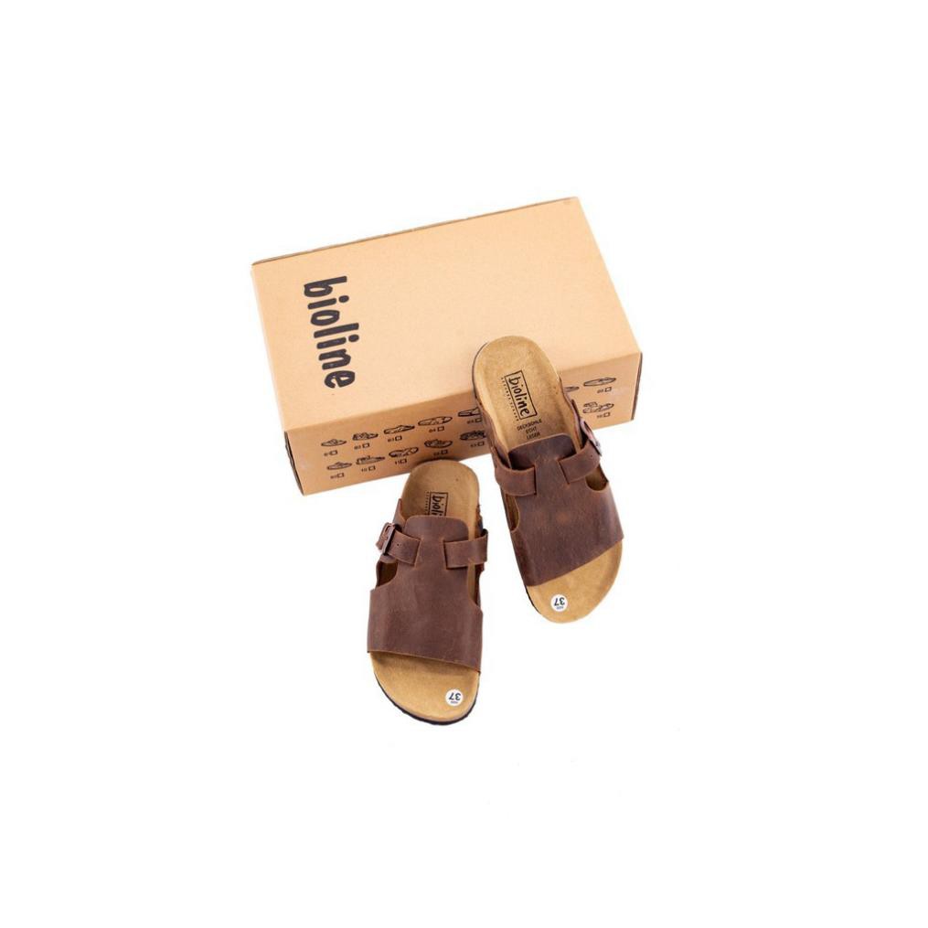 [DA BÒ THẬT] D08 - Dép quai chéo xỏ ngón Bioline hàng xuất dư dành cho nam nữ | BigBuy360 - bigbuy360.vn