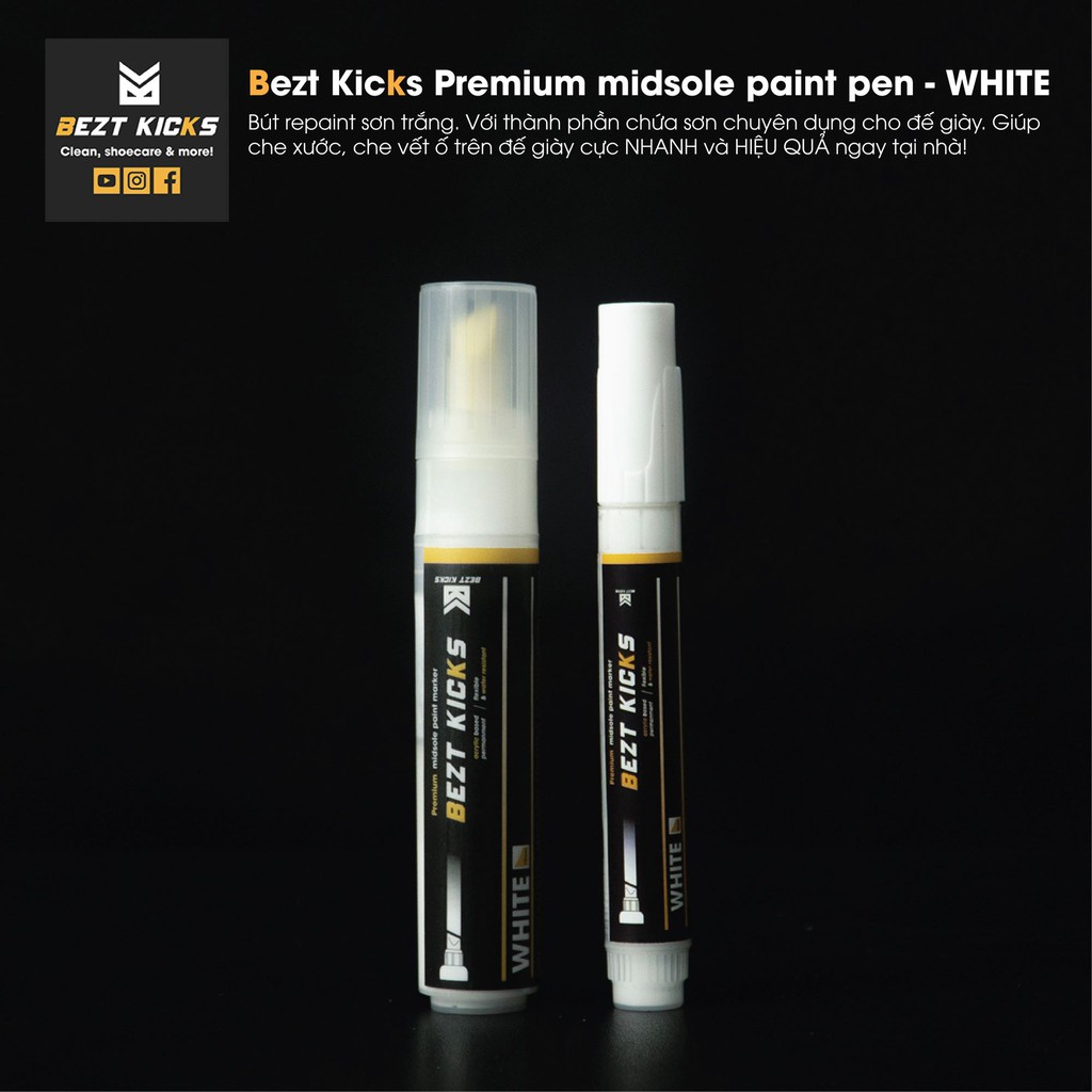 Bút repaint đế giày ố vàng Bezt Kicks Midsole Paint Pen 8ml & 25ml.