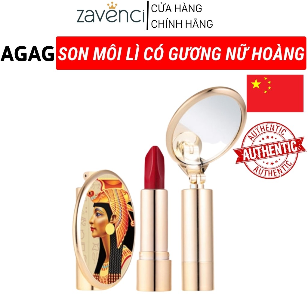 Son Môi AAG220 Gương Nữ Hoàng Dưỡng Ẩm Lâu Trôi 3 Màu Mới Nhất ( trend 2020 )