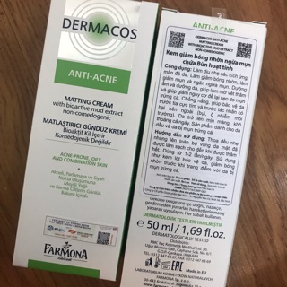 Kem dưỡng kiềm dầu dermacos