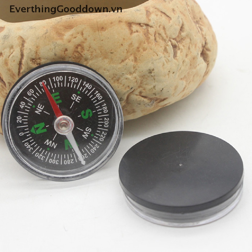 Everthingoodingooddown La Bàn Mini Thiết Kế Nút Bấm Sinh Tồn Chính Xác