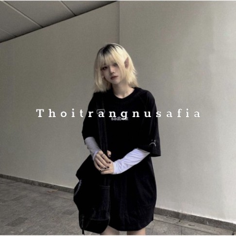 Áo thun tay lỡ Sadboiz form rộng unisex - áo sadboiz