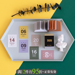 Sổ tay dạng lịch 365 ngày trang trí sổ còng/ sổ planner/ bullet journal - Calendar 2020