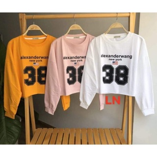 Áo thun croptop dài tay thể thao số 38