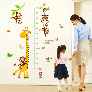 decal dán tường thước đo hưu vàng
