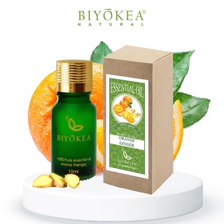 Tinh dầu cam gừng biyokea xông thơm phòng thư giãn, đuổi muỗi, đạt chuẩn quốc tế cgmp iso dung tích 10/50/100ml