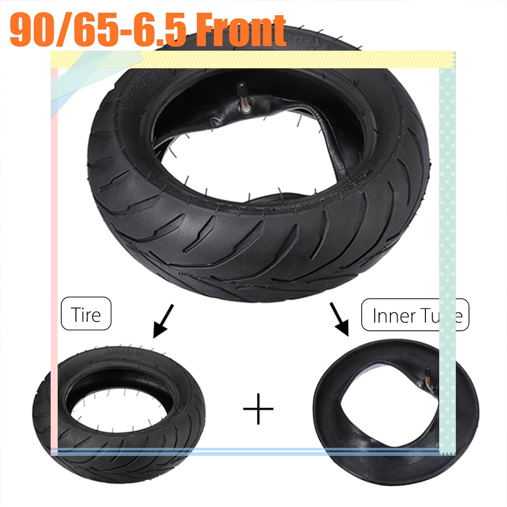 Bộ Lốp Trước + Ruột Xe Đạp Mini 90/65/6.5 110/50/6.5 Chuyên Dụng Cho Xe Đạp Mini 90/65/6.5 110/50/6.5/49cc