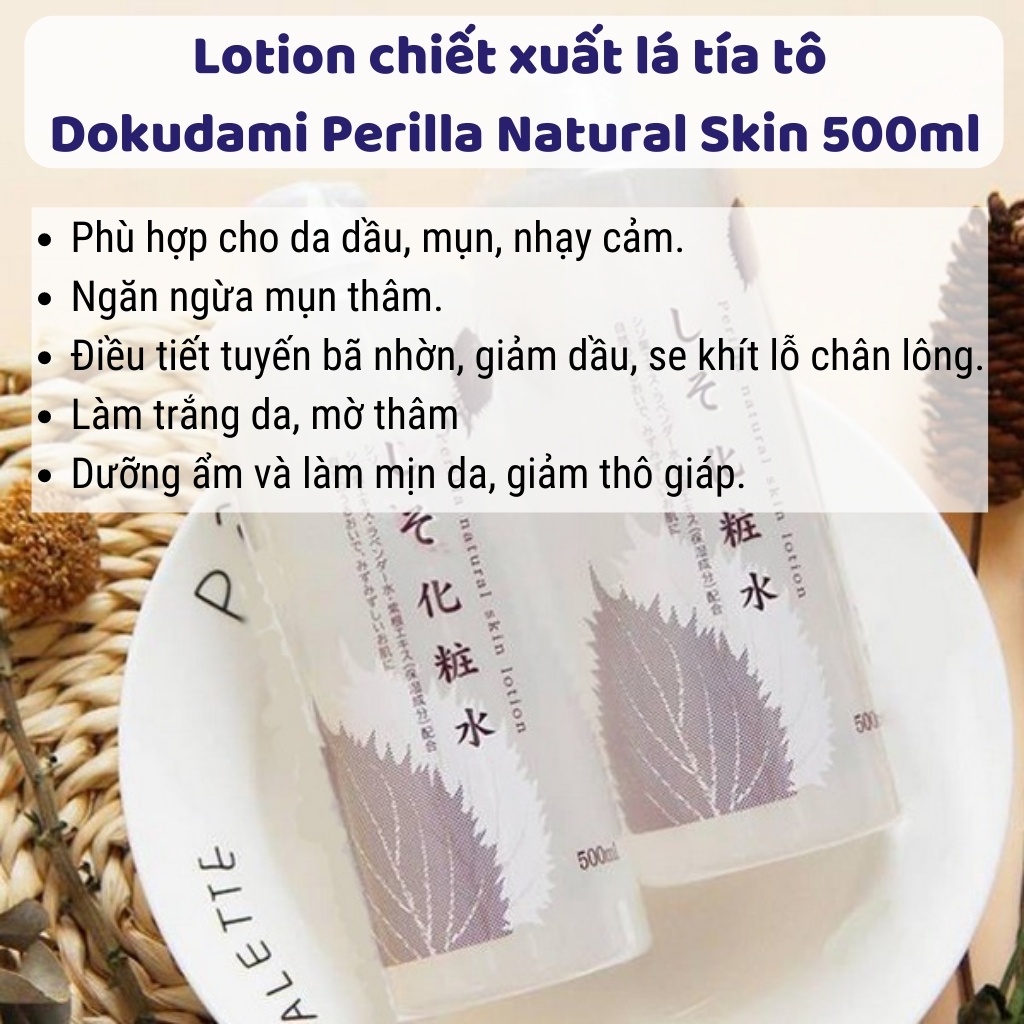 Nước Hoa Hồng DOKUDAMI Toner Diếp Cá Natural Skin Lotion Nhật Bản Giảm Viêm Ngừa Mụn (500ml) | BigBuy360 - bigbuy360.vn